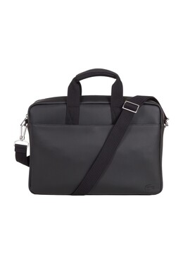 Сумка для ноутбука, молния, искусственная кожа Lacoste, черный 3617070138501 | black