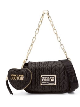 Versace стеганая сумка на плечо из искусственной кожи, черный 74va4bo5zs584 | черный
