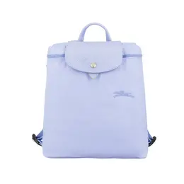 Сумка-рюкзак Le Pliage Green с отделкой из зелёной кожи коровы Женская Синяя Longchamp 1699919p79
