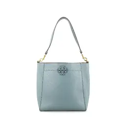 Кожаная сумка хобо, ведро, через плечо Tubas светло-голубой Tory Burch 73338-400