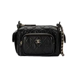 Сумка через плечо из ягненка черная Chanel as5220-b18234-94305