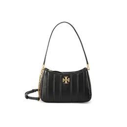 Кожаная мини-сумка через плечо кросс-боди женская черная Tory Burch 87178-890