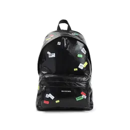 Balenciaga-Black Leather Explorer Backpack-Uomo 52619088068948