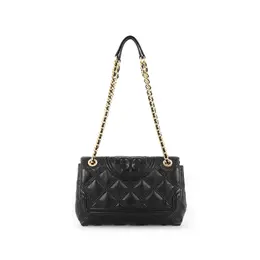 Сумка Fleming Sheepskin через плечо, кросс-боди женская черная Tory Burch 56716-001