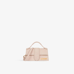 Кожаная сумка le bambino с верхней ручкой Jacquemus, бежевый r03977571 | dark beige