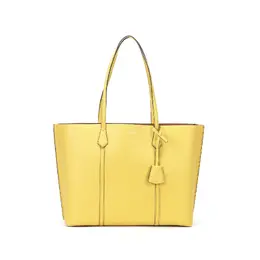 Сумка-шоппер Perry Litchi из зернистой кожи, желтая, женская, через плечо, Tory Burch 81932-731