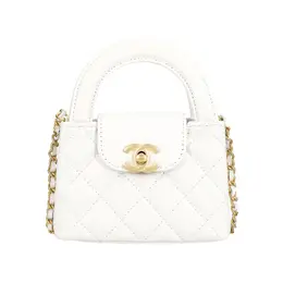 Кожаная сумка-клатч из коровьей кожи, женская белая наплечная сумка Chanel ap3435-b14269-10601