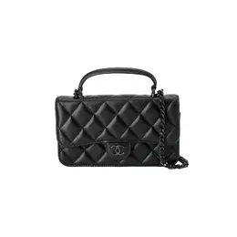 Кожаная женская сумка через плечо, кроссбоди черная Chanel ap3226-b16886-94305