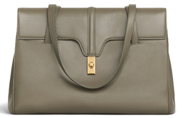 Сумка женская большая из кожи коровы армейского зеленого цвета Celine 194043cr4-31gr