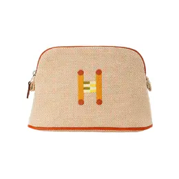 Хлопковый клатч Bolide Mini женский оранжевый и светло-бежевый Hermes h103750mv02 | orange & light taupe