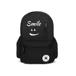Полиэстеровый рюкзак среднего размера унисекс черный Converse cv2213004ps-001(team189-幸运符号) | black