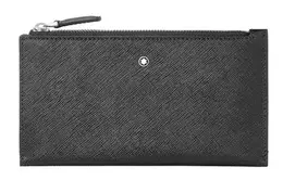 Кожаный клатч мини мужской черный Montblanc 128574
