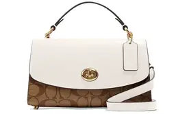 Сумка через плечо Tilly из кожи Coach бело-коричневого цвета c1439-imdj8