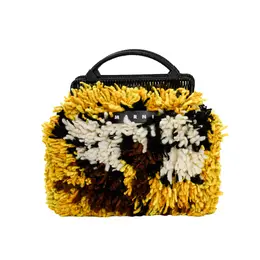 Женская сумка Marni из искусственной овчины с кожаным логотипом bomh0001q1-fw305-jqy54