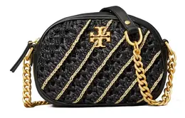Сумка через плечо из коровьей кожи черная Tory Burch 80351-001