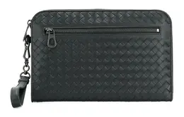 Кожаная сумка-клатч мужская черная Bottega Veneta 493190v46511000