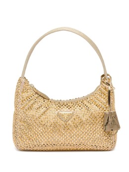 Мини-сумка Prada Hobo с кристаллами, золотистый 1bc515vooo2awl | золотистый