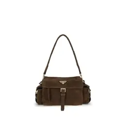 Prada Explore medium Suede Shoulder Bag pr1bd394vnoo8f0324bb