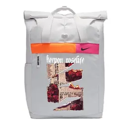 Рюкзак из ткани Обычный Унисекс Светло-серебристый серый Nike, Граффити Медведь cu1488-094(team378-篮球x1) | graffiti bear
