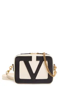 Valentino Garavani-Viva Superstar Leather Shoulder Bag With Maxi Vlogo Signature-Uomo 52620479430996