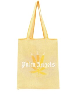 Palm Angels сумка-тоут с логотипом, желтый pmna061s22kni0021801 | желтый