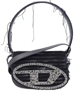 Diesel frayed logo-plaque tote bag 32082318