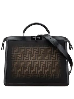 Fendi 2000-2010 Medium Zucca Peekaboo ISeeU Briefcase business bag 32181448