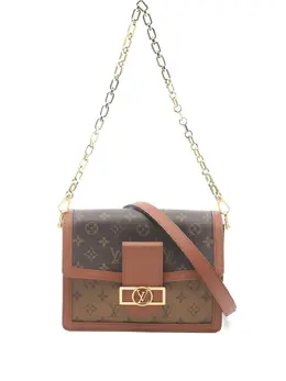 Louis Vuitton Dauphine MM Monogram reverse chain shoulder bag 32008579