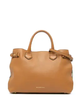 Burberry 2000-2017 Medium Leather and House Check Banner satchel 32153900