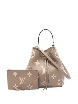 Louis Vuitton 2021-2025 Monogram Giant Bicolor Empreinte Neonoe MM bucket bag 32182458