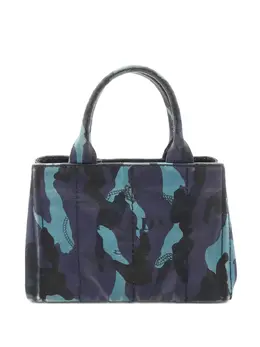 Prada 2000s Kanapa camouflage tote bag 32124713