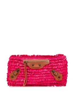 Balenciaga 2005-2025 Raffia Motocross Classic clutch bag 32182893