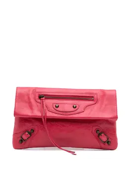 Balenciaga 2012 Lambskin Motocross Classic Envelope clutch bag 32153351