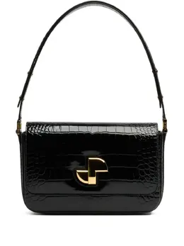 Patou Le lock crocodile-pattern shoulder bag 30300190
