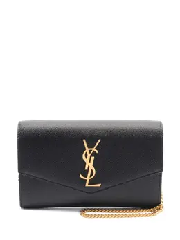 Saint Laurent 2020s Uptown logo-plaque leather cross body bag 32162326
