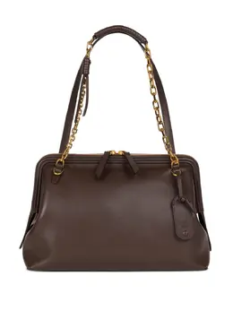 Etro chain-trimmed leather shoulder bag 32042240