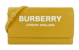 Кожаная плечевая сумка через плечо, обычная женская желтая Burberry 80463081