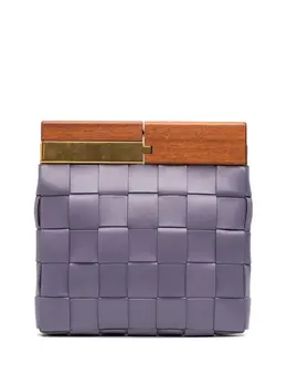 Bottega Veneta 2012-2025 Lambskin Maxi Intrecciato The Snap clutch bag 32187964