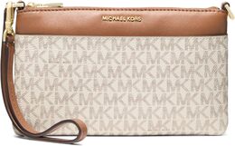 Сумка Michael Kors Jet Set Medium Top Zip Convertible Wristlet, цвет Vanilla/Acorn 10030924 | vanilla/acorn