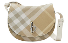 Смесовая полиэстеровая сумка через плечо женская льняная Burberry 80814071