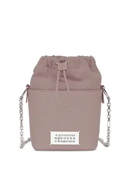 Maison Margiela drawstring bucket leather shoulder bag 29997925