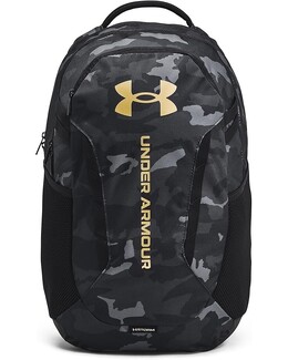 Рюкзак Unisex Under Armour Hustle 6.0 Backpack, цвет Black/Black/Metallic Gold 9956370 | black/black/metallic gold