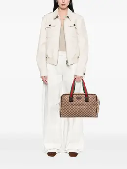 Gucci 2016-2025 GG Canvas Web Duffle Bag travel bag 32183889