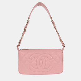 Chanel Pink Calfskin Shoulder Bag 1217091