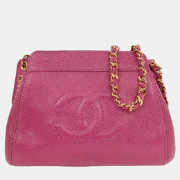 Chanel Pink Calfskin Shoulder Bag 1217087
