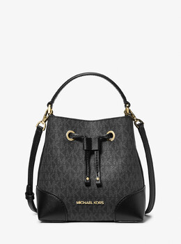 Маленькая сумка-мешок Mercer с логотипом Michael Kors, черный 35f2gm9m1b | black