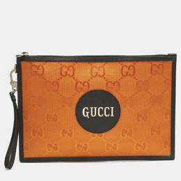 Gucci Orange Jumbo GG Nylon Off The Grid Clutch 1216905