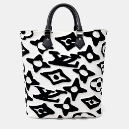 Louis Vuitton Black/White Canvas X Urs Fischer Tote Bag 1216278