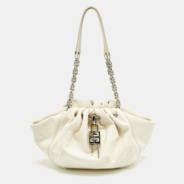 Givenchy White Leather Kenny Shoulder Bag 1216466
