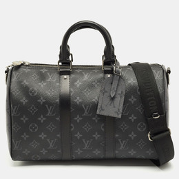 Louis Vuitton Monogram Eclipse Canvas Keepall Bandouliere 35 Bag 1216440